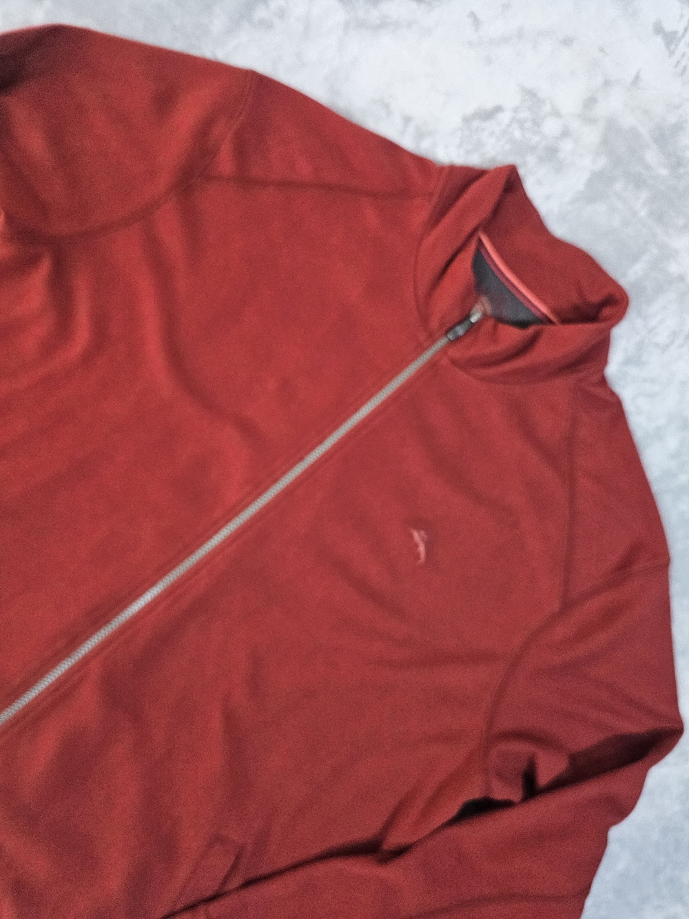 Tommy Bahama Men's‎ Full Zip Jacket, Red, Embroidered Marlin Logo Sz XXL